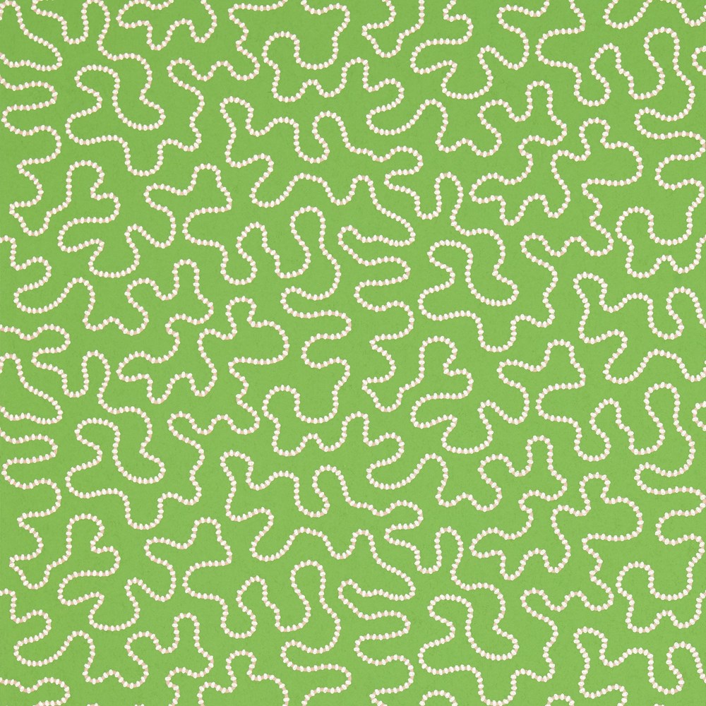 Wiggle Wallpaper 113064 by Harlequin X Sophie Robinson in Peridot Rose Quartz